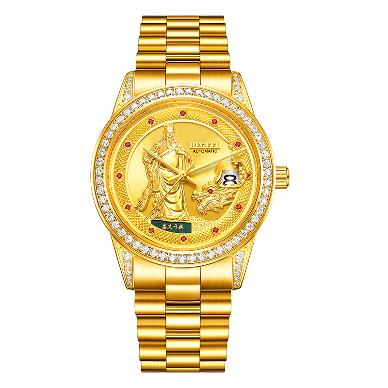 BEGEEL賓爵御龍關公男士機械腕表