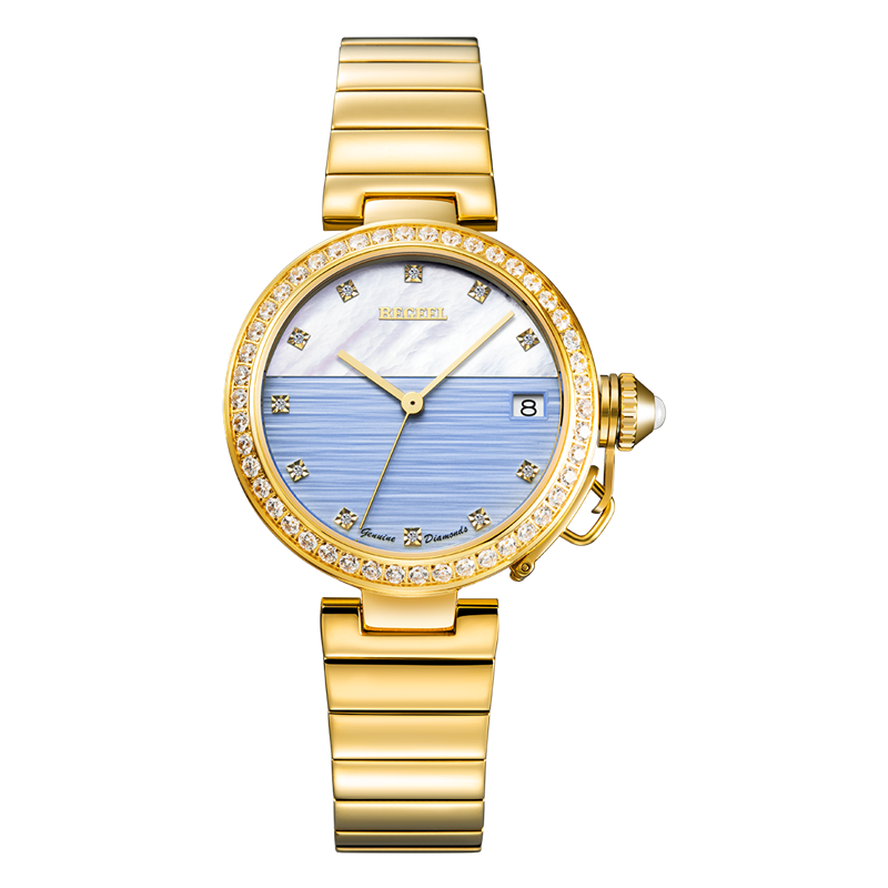 BEGEEL愛(ài)琴海女士真鉆石英腕表